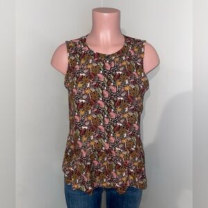 LOFT Paradise Henley Peplum Shell.  Small